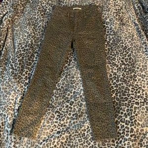 pacsun leopard print skinny jeans